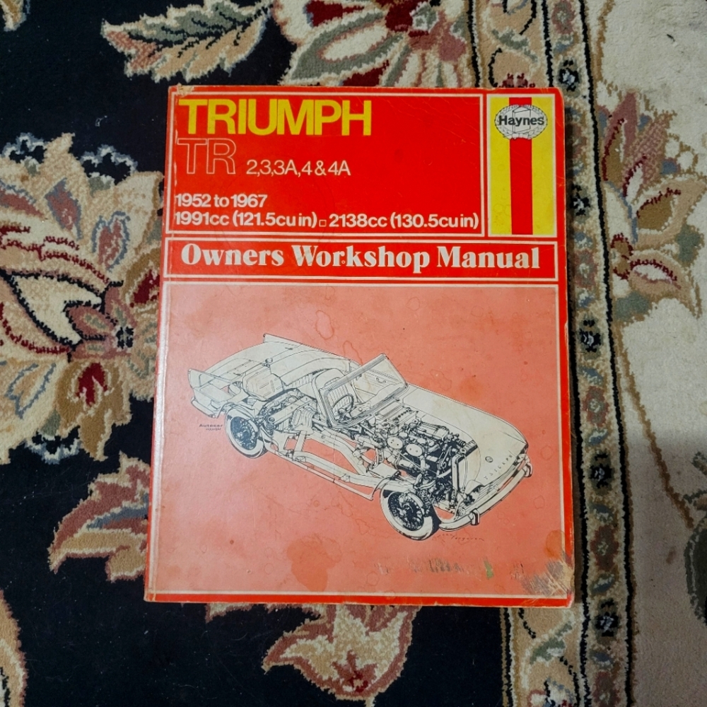 TR4 TR3 TRIUMPH SHOP MANUAL SERVICE REPAIR BOOK HAYNES TR4A TR3A OWNERS WORKSHOP